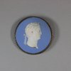 U410 Circular Wedgwood blue jasper portrait medallion