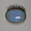 U413 Wedgwood blue jasper oval gilt-metal mounted medallion