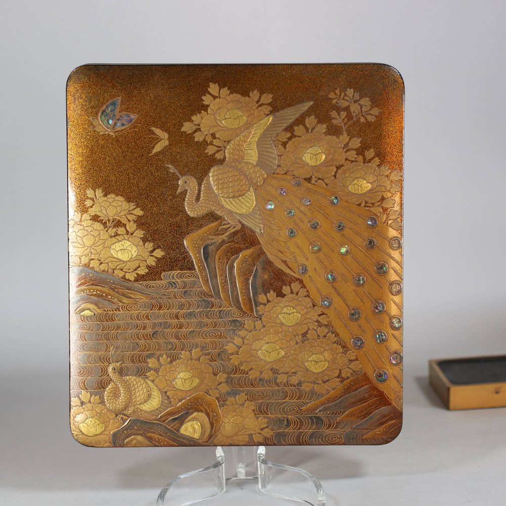 U43 Japanese lacquer suzuribako (writing box), 19th century