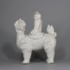 U434 Blanc de chine equestrian figure group, Kangxi (1662-1722)