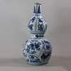 U438 Blue and white kraak double-gourd vase, Wanli (1573-1619)