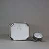 U440 Canton enamel square-section tea canister and cover