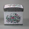 U441 Canton enamel rectangular box and domed cover