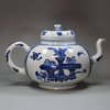 U44 Blue and white punchpot and cover, 18th century