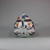 U452 Pair of Chinese imari ribbed teapots and covers