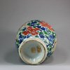 U455 Small Chinese wucai baluster vase, Shunzi (1644-61)