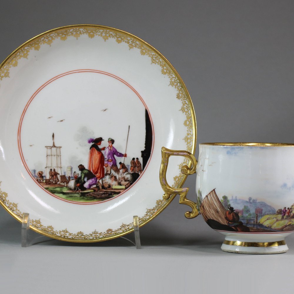 U458 Meissen cup and saucer, circa 1740