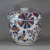 U459 Verte-imari 'fan pattern' bowl and associated cover