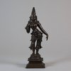 U473 Indian bronze figure of a Goddess, probably Parvati