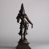 U473 Indian bronze figure of a Goddess, probably Parvati