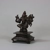 U473 Indian bronze figure of a Goddess, probably Parvati