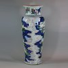 U484 Wucai baluster vase, Shunzi (1644-61)