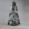 U485 Japanese imari coffee pot and cover with later silver-plated