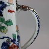 U485 Japanese imari coffee pot and cover with later silver-plated