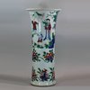 U486 Wucai beaker vase, Shunzi (1644-61)