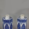 U491 Blue and white three-piece garniture, Kangxi (1662-1722)