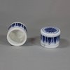 U491 Blue and white three-piece garniture, Kangxi (1662-1722)