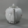 U534 Meissen lobed teapot, circa 1730