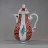 U535 Meissen silver-mounted octagonal coffee pot and cover