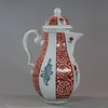 U535 Meissen silver-mounted octagonal coffee pot and cover