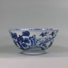 U542 Large Chinese blue and white 'scholars' bowl
