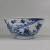 U542 Large Chinese blue and white 'scholars' bowl