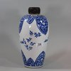 U570 Blue and white ovoid vase, Kangxi (1662-1722)