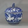 U572 Japanese Arita blue and white tureen and cover, Edo period