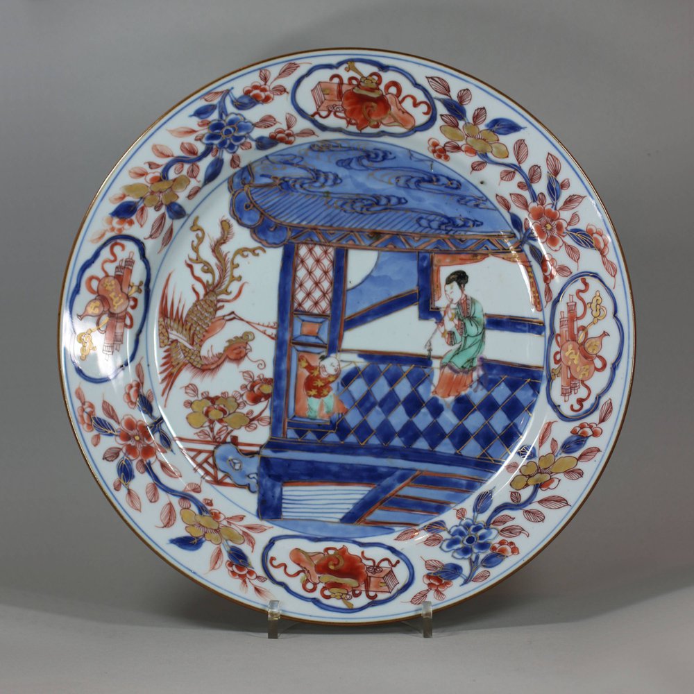 U606 Verte Imari verte dish, Yongzheng, circa 1730