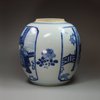 U60 Blue and white ginger jar, Kangxi (1662-1722)