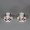 U611 Pair of Meissen Teabowls, circa 1725-30