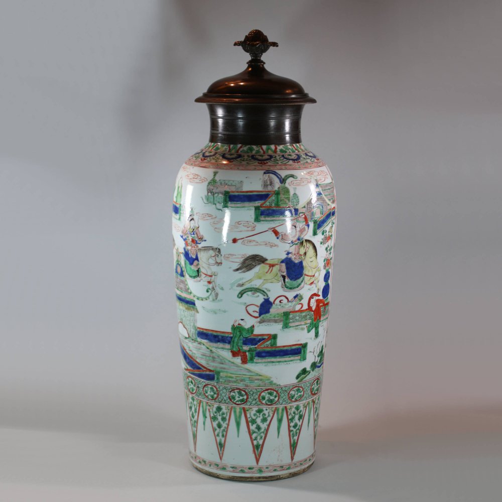 U619 Famille verte vase, Kangxi (1662-1722)    SOLD