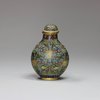 U62 Cloisonné snuff bottle and cover, 19th century