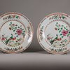 U620 Pair of Chinese 'double-peacock' plates, Qianlong(1736-95)