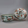 U638 Famille verte cockerel circular tureen and cover