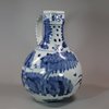 U641 Japanese blue and white Arita jug, circa 1650-1670