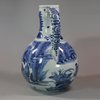 U641 Japanese blue and white Arita jug, circa 1650-1670