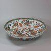 U645 Famille verte oval fluted basin, Kangxi (1662-1722)