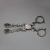 U64 Pair of Georgian silver tongs, c. 1755-60