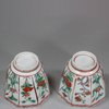 U666 Pair of Japanese Arita octagonal cups