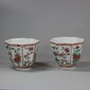 U666 Pair of Japanese Arita octagonal cups