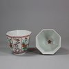 U666 Pair of Japanese Arita octagonal cups