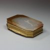 U66 French agate and gilt-copper box, 19th century