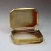 U66 French agate and gilt-copper box, 19th century