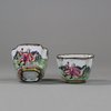 U673 Pair of Chinese Canton enamel cups, Qianlong (1736-95)