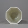 U678 Blanc de chine octagonal libation cup