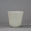 U679 Blanc de chine octagonal libation cup