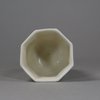 U679 Blanc de chine octagonal libation cup