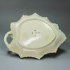 U68 English creamware melon tureen, cover and under plate