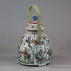 U690 Famille-verte moulded wine pot and cover, Kangxi (1662-1722)